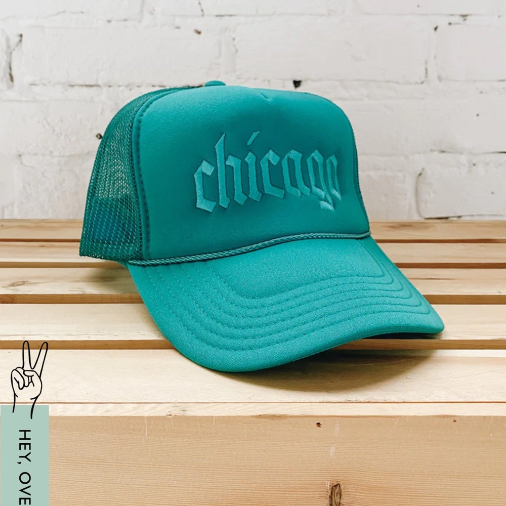 Blue Chicago Trucker Hat